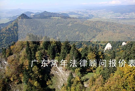 广东常年法律顾问报价表 广东常年法律顾问报价表