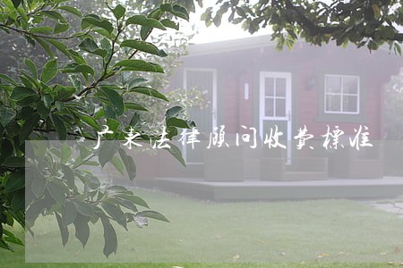 广东法律顾问收费标准 广东法律顾问收费标准