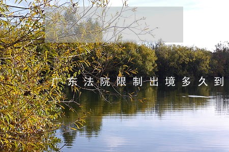 广东法院限制出境多久到期 广东法院限制出境多久到期