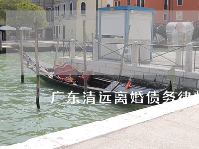 广东清远离婚债务律师费用标准 广东清远离婚债务律师费用标准