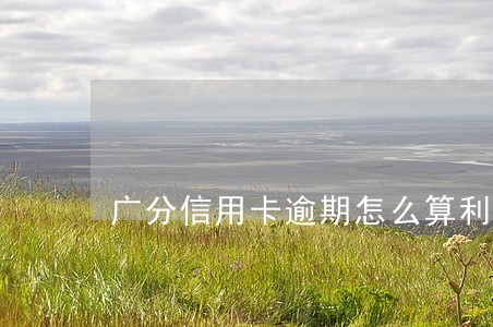 广分信用卡逾期怎么算利息 广分信用卡逾期怎么算利息