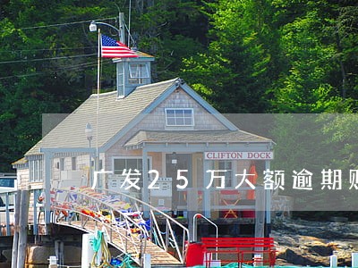 广发25万大额逾期贴吧 广发25万大额逾期贴吧