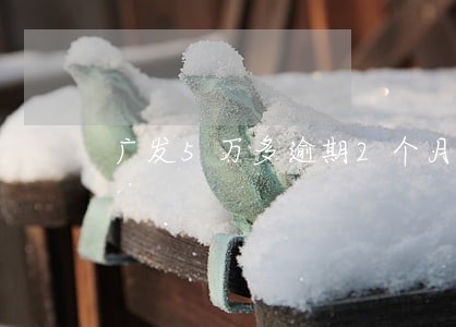 广发5万多逾期2个月 广发5万多逾期2个月