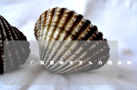 广发信用卡怎么办理逾期还款 广发信用卡怎么办理逾期还款