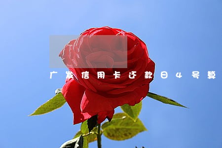 广发信用卡还款日4号算逾期吗 广发信用卡还款日4号算逾期吗