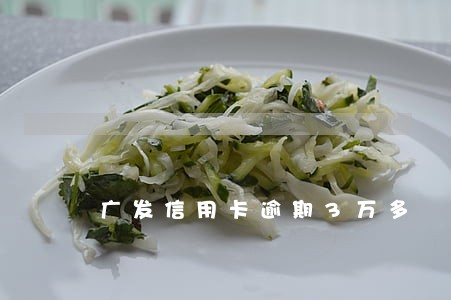 广发信用卡逾期3万多 广发信用卡逾期3万多