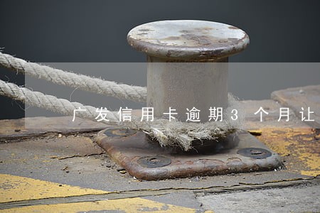 广发信用卡逾期3个月让销卡 广发信用卡逾期3个月让销卡