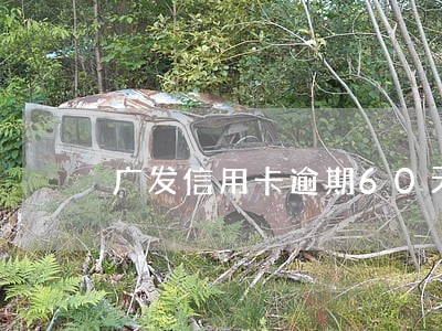 广发信用卡逾期60天