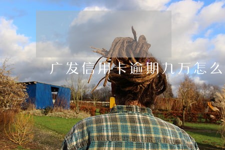 广发信用卡逾期九万怎么协商招商 广发信用卡逾期九万怎么协商招商