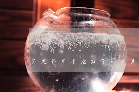 广发信用卡逾期了3个月 广发信用卡逾期了3个月