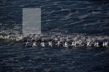 广发信用卡逾期几天被锁 广发信用卡逾期几天被锁