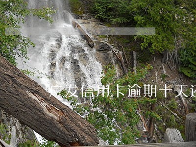 广发信用卡逾期十天还最低 广发信用卡逾期十天还最低