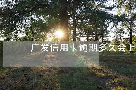 广发信用卡逾期多久会上报征信 广发信用卡逾期多久会上报征信
