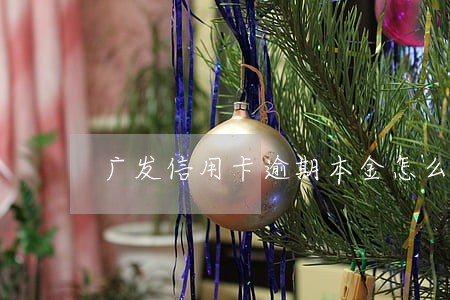 广发信用卡逾期本金怎么多了 广发信用卡逾期本金怎么多了