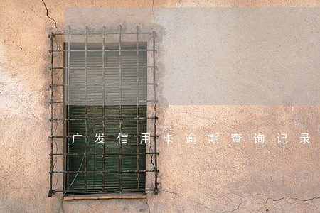 广发信用卡逾期查询记录 广发信用卡逾期查询记录
