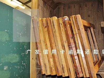 广发信用卡逾期还款后果