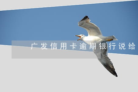 广发信用卡逾期银行说给减免 广发信用卡逾期银行说给减免
