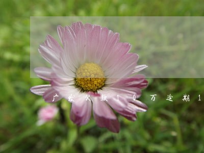 广发欠款10万逾期1年 广发欠款10万逾期1年
