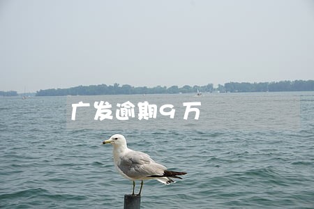 广发逾期9万 广发逾期9万