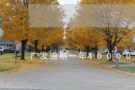 广发逾期一年40000