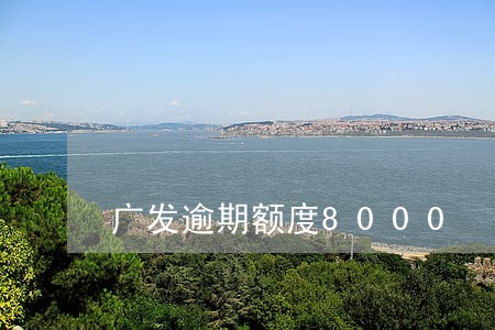 广发逾期额度8000 广发逾期额度8000