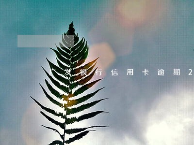 广发银行信用卡逾期20万 广发银行信用卡逾期20万