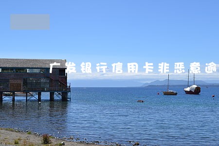 广发银行信用卡非恶意逾期 广发银行信用卡非恶意逾期