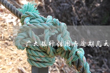 广大银行信用卡逾期几天上征信 广大银行信用卡逾期几天上征信