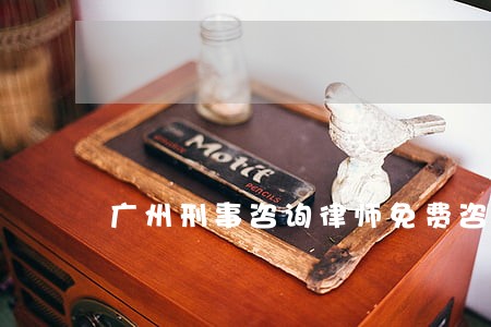 广州刑事咨询律师免费咨询 广州刑事咨询律师免费咨询