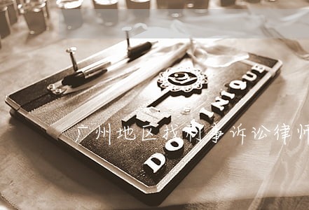 广州地区找刑事诉讼律师 广州地区找刑事诉讼律师
