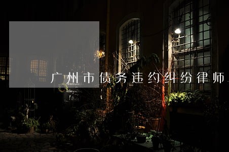 广州市债务违约纠纷律师网站 广州市债务违约纠纷律师网站