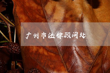 广州市法律顾问处 广州市法律顾问处