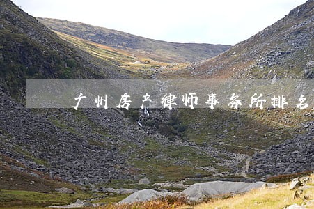 广州房产律师事务所排名 广州房产律师事务所排名