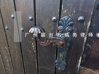 广州最出名债务律师事务所 广州最出名债务律师事务所
