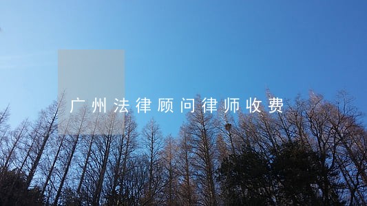 广州法律顾问律师收费 广州法律顾问律师收费