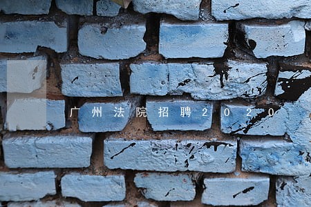 广州法院招聘2020 广州法院招聘2020