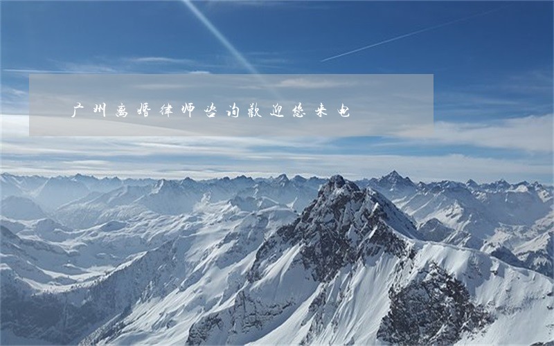 广州离婚律师咨询欢迎您来电 广州离婚律师咨询欢迎您来电