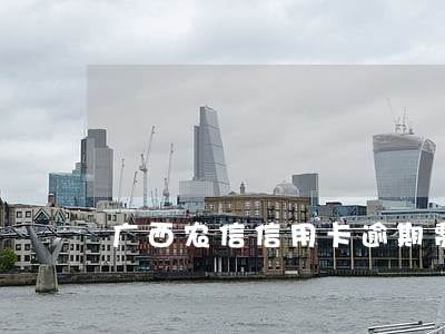 广西农信信用卡逾期费用高 广西农信信用卡逾期费用高