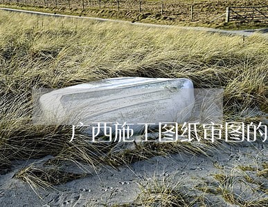 广西施工图纸审图的相关法规 广西施工图纸审图的相关法规