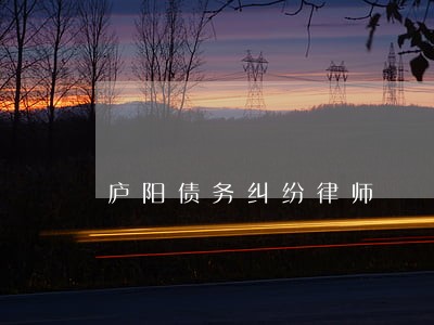 庐阳债务纠纷律师 庐阳债务纠纷律师