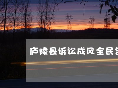 庐陵县诉讼成风全民告状 庐陵县诉讼成风全民告状
