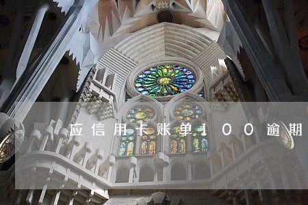 应信用卡账单100逾期