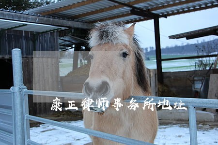 康正律师事务所地址 康正律师事务所地址