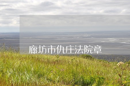 廊坊市仇庄法院章 廊坊市仇庄法院章
