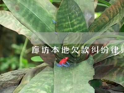 廊坊本地欠款纠纷律师事务所 廊坊本地欠款纠纷律师事务所