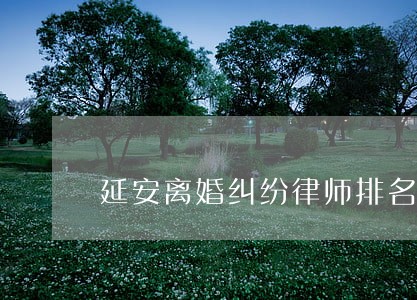 延安离婚纠纷律师排名 延安离婚纠纷律师排名