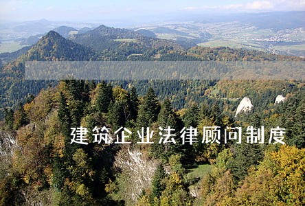 建筑企业法律顾问制度 建筑企业法律顾问制度