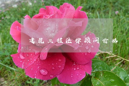 建筑工程法律顾问价格 建筑工程法律顾问价格