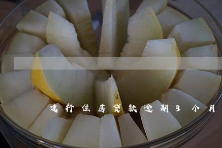 建行住房贷款逾期3个月 建行住房贷款逾期3个月