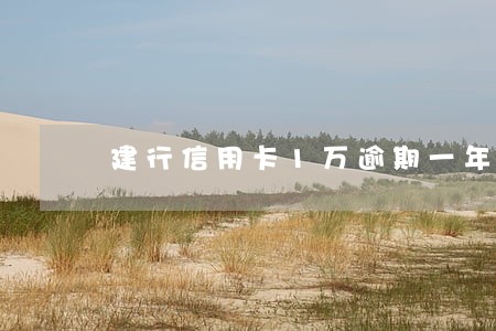 建行信用卡1万逾期一年